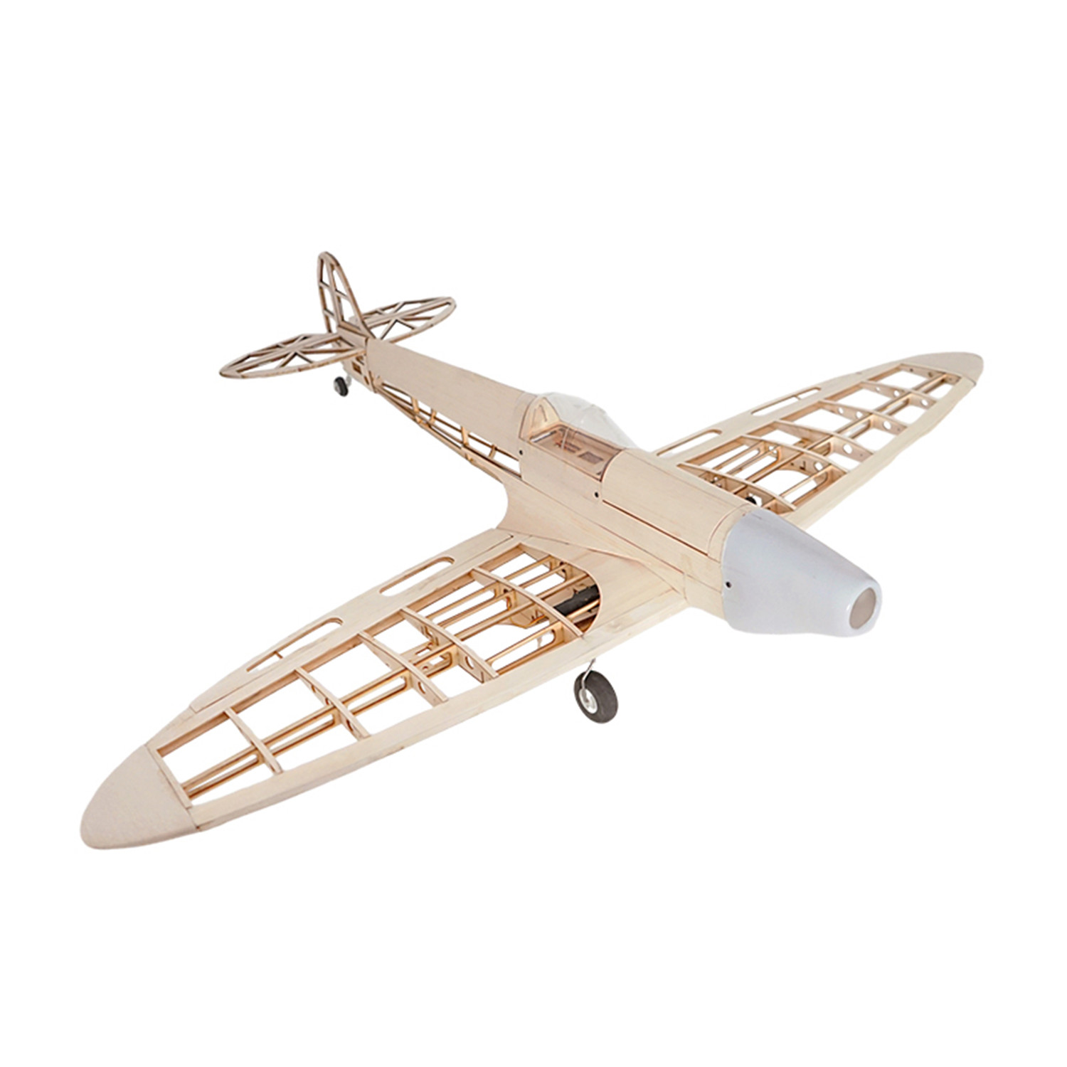 Model Kit Spitfire - RC AirPlanes เลเซอร์ตัดไม้ Balsa เครื่องบินชุด Spitfire