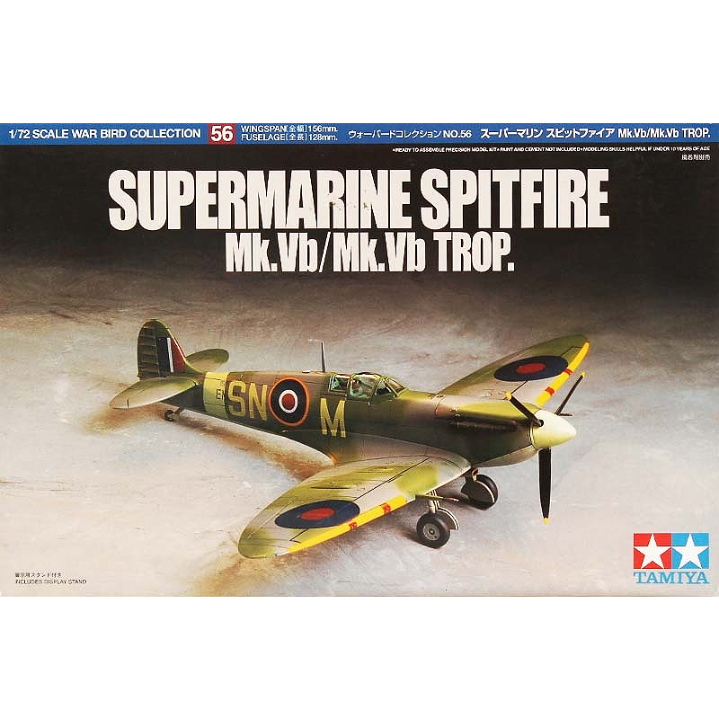 Model Kit Spitfire - Tamiya ชุดประกอบพลาสติกโมเดลทหาร1/72อังกฤษ mk.vb /mk.vb ของสะสมสำหรับผู้ใหญ่ชุดประกอบ DIY