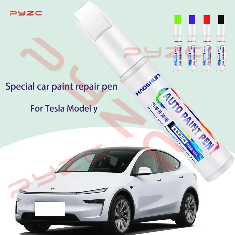 Model Kit Paint Set - ชุดปากกาซ่อมสีรถยนต์สำหรับ Tesla Model Y ชุดซ่อมรอยขีดข่วนสีรถยนต์ ชุดอุปกรณ์ซ่อมสีรถยนต์