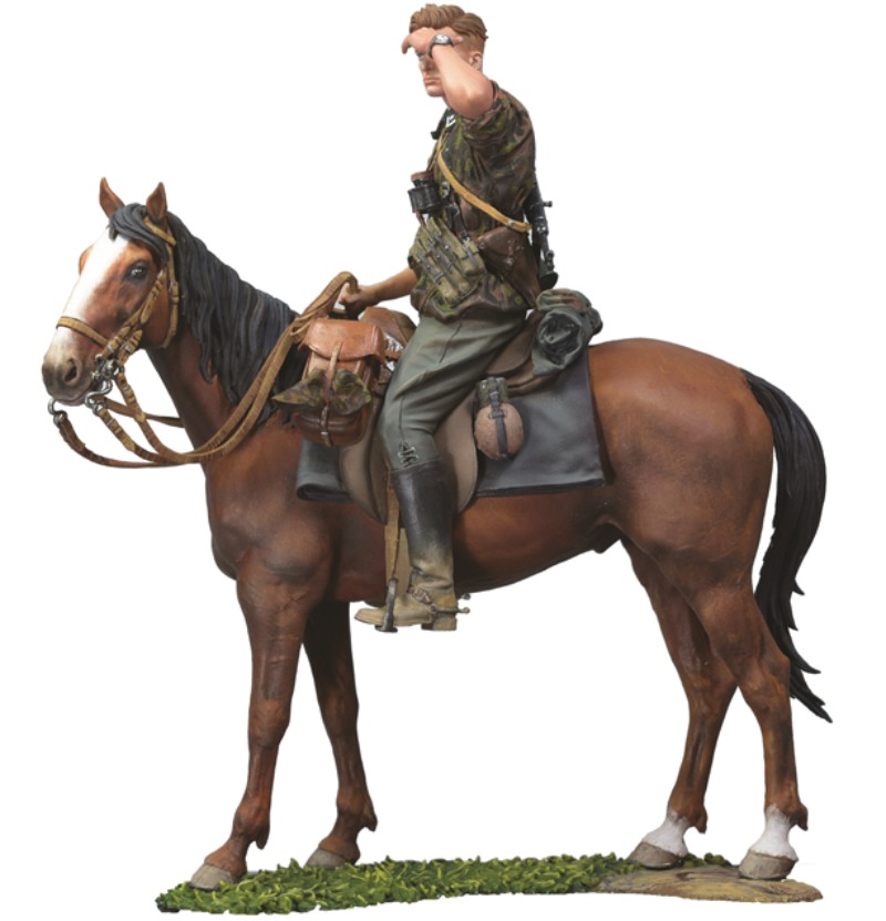 Model Kit Warhammer - 1/16 120 มม.เรซิ่นขนาดชุด WWII Cavalry Warrior