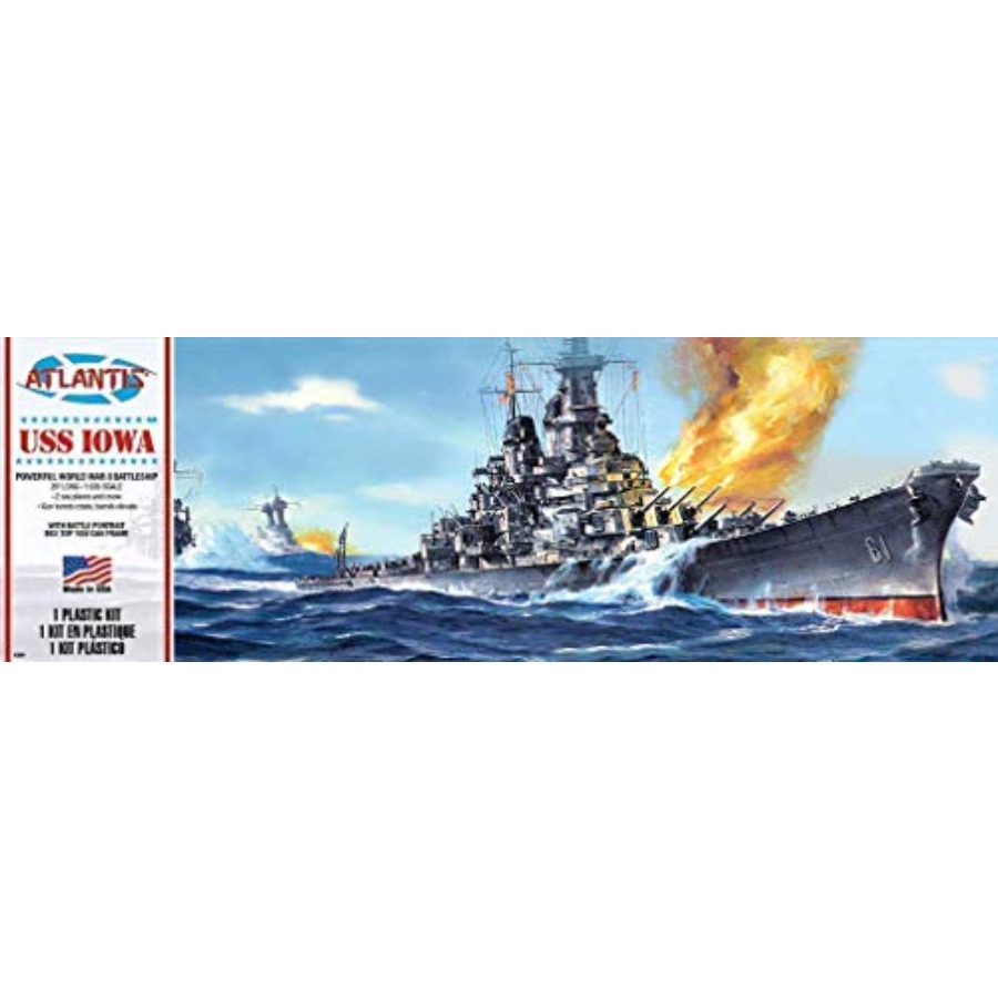 ชุดโมเดลพลาสติก USS ไอโอวา - Model Kit Uss Iowa บทวิจารณ์และราคา