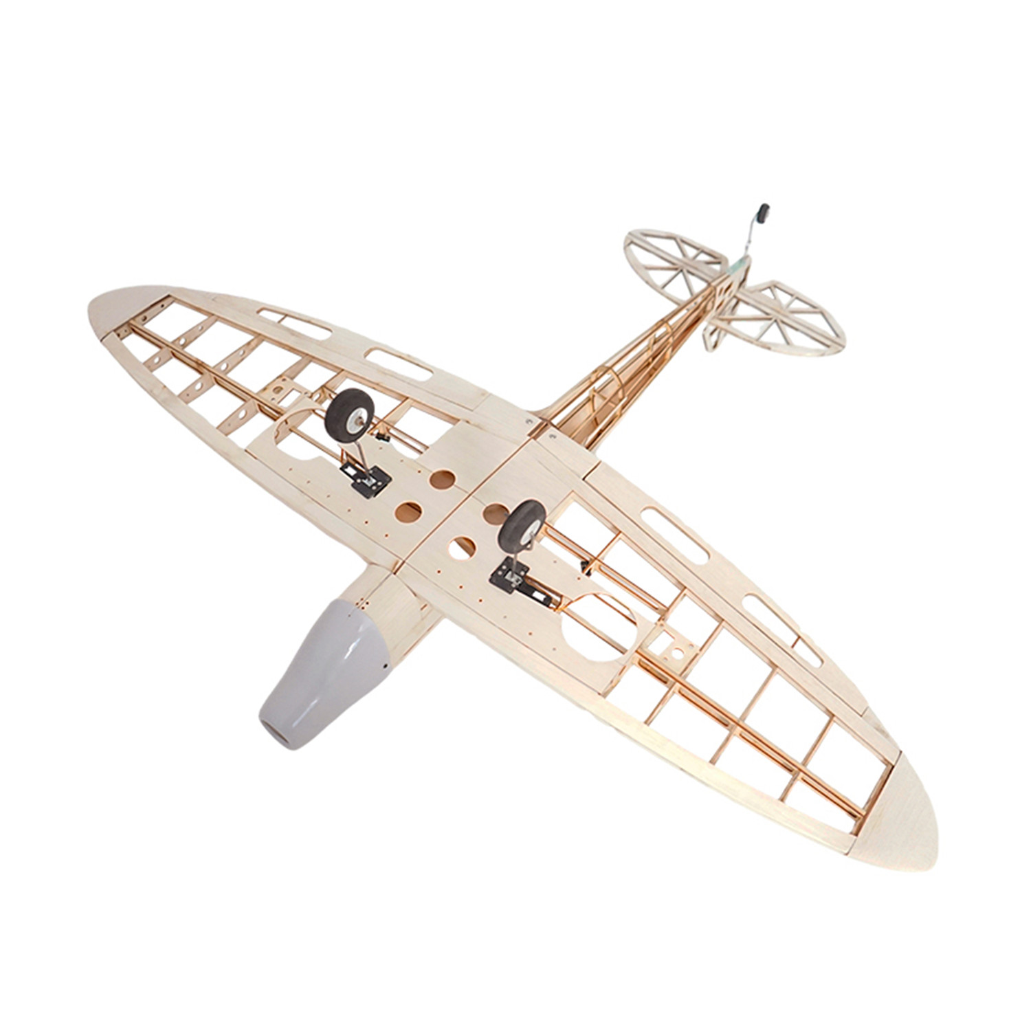 RC AirPlanes เลเซอร์ตัดไม้ Bal - Model Kit Spitfire บทวิจารณ์และราคา