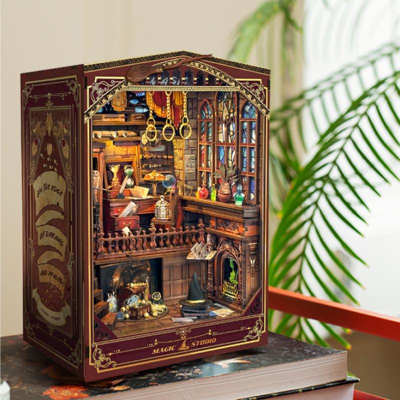 DIY Book Nook Shelf ใส่ชุด Mag - Model Kit Studio บทวิจารณ์และราคา