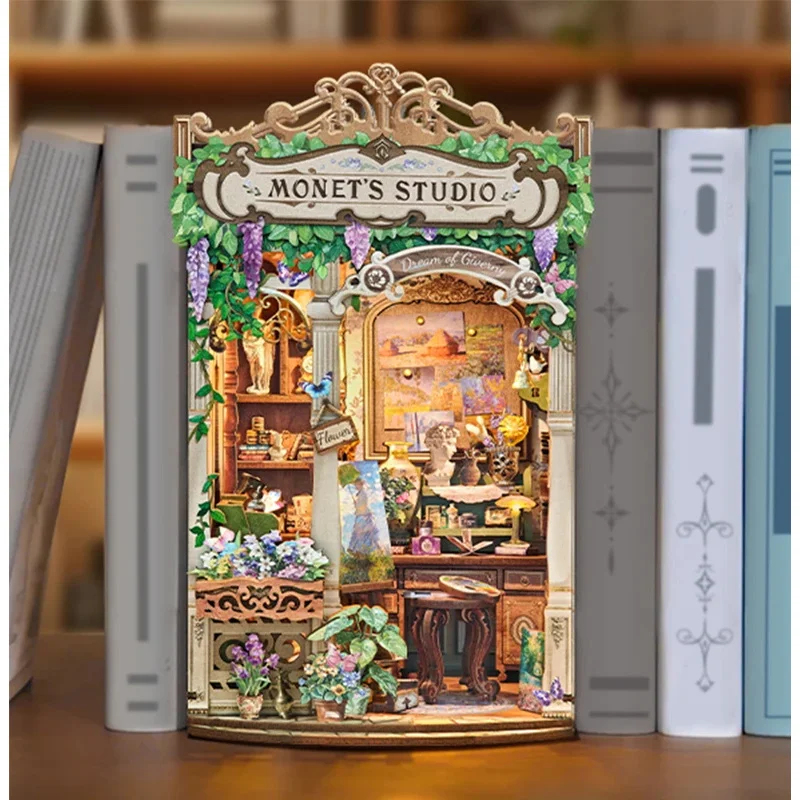 ชุดประกอบโมเดลชั้นวางหนังสือไม - Model Kit Studio บทวิจารณ์และราคา