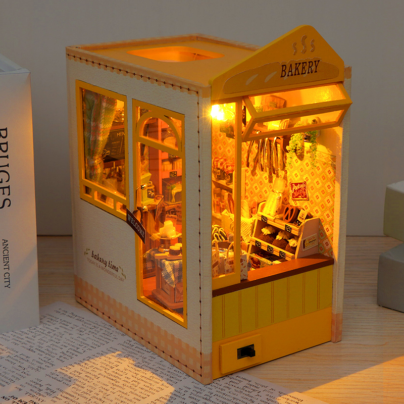 DIY หนังสือไม้ Nook ใส่ชั้นวาง - Model Kit Japan Shop บทวิจารณ์และราคา