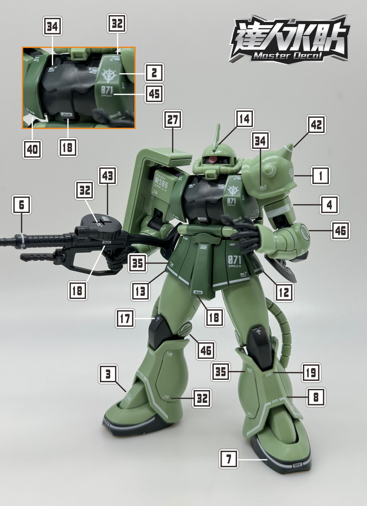 มาสเตอร์เดคอล H028 สติ๊กเกอร์ก - Model Kit Gundam Hg บทวิจารณ์และราคา